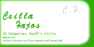 csilla hajos business card
